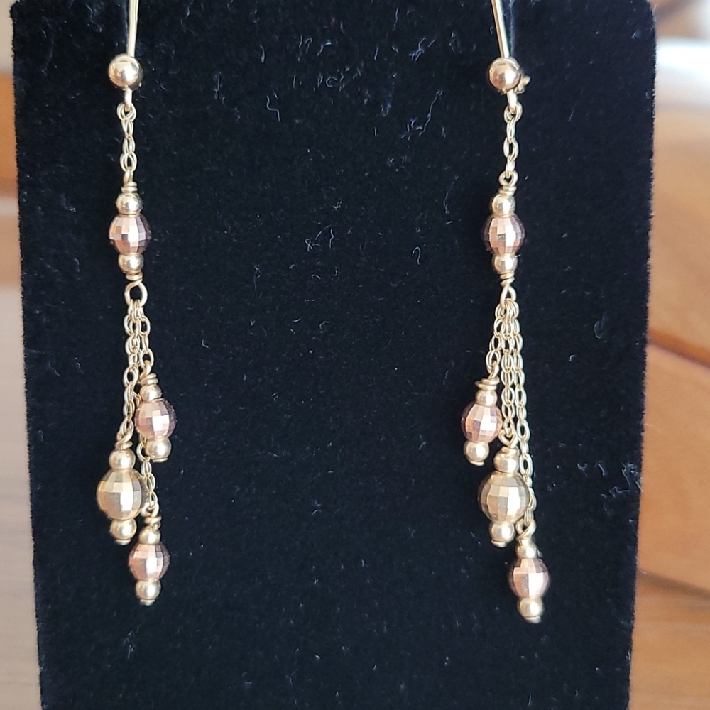 14kt Gold Two-toned Earrings